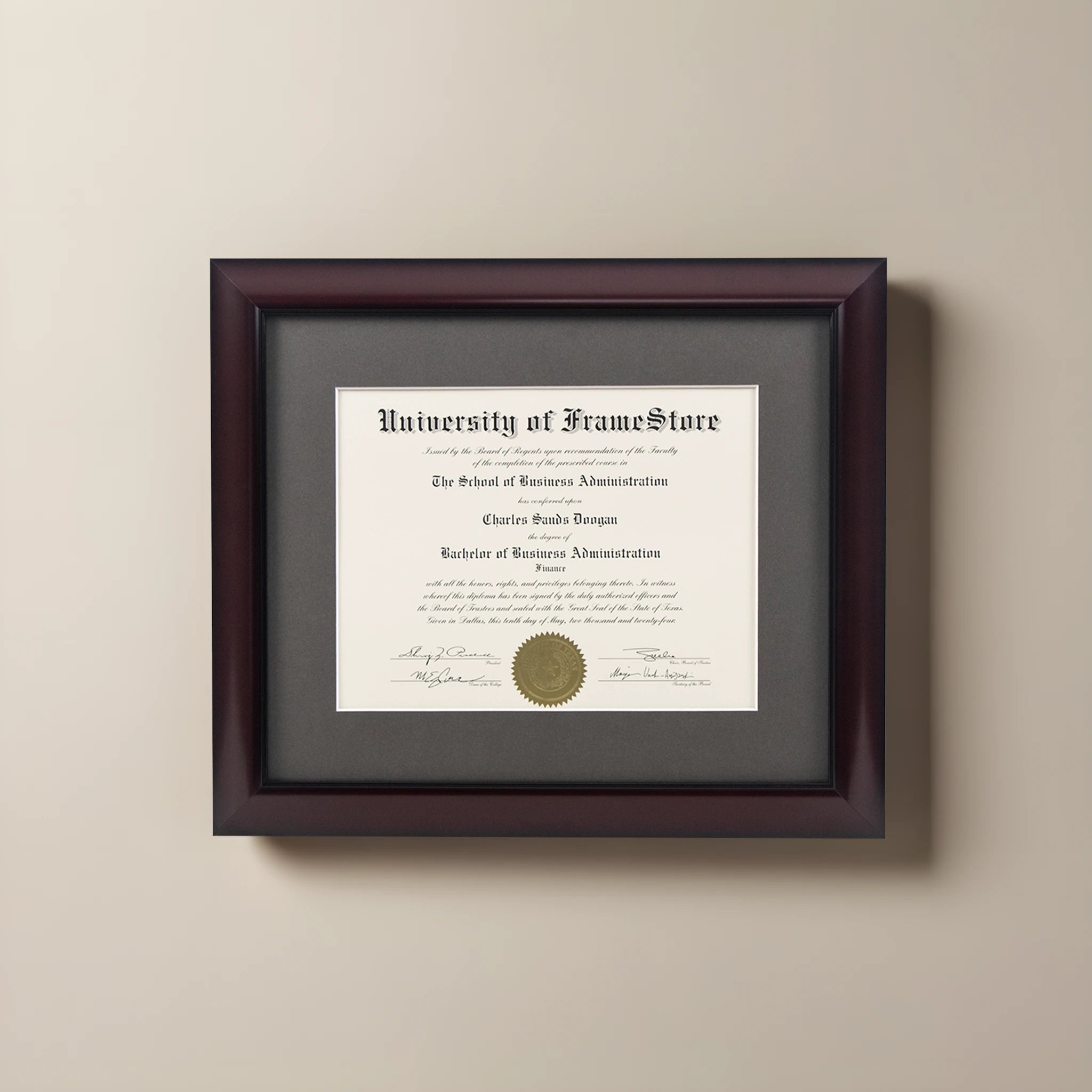 Classic Mahogany - Gray