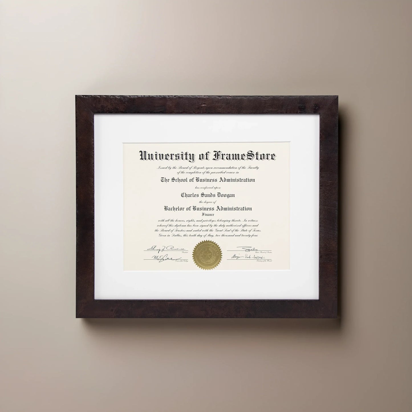 BUNDLE TEST: Diploma Frame - 22 x 15.75